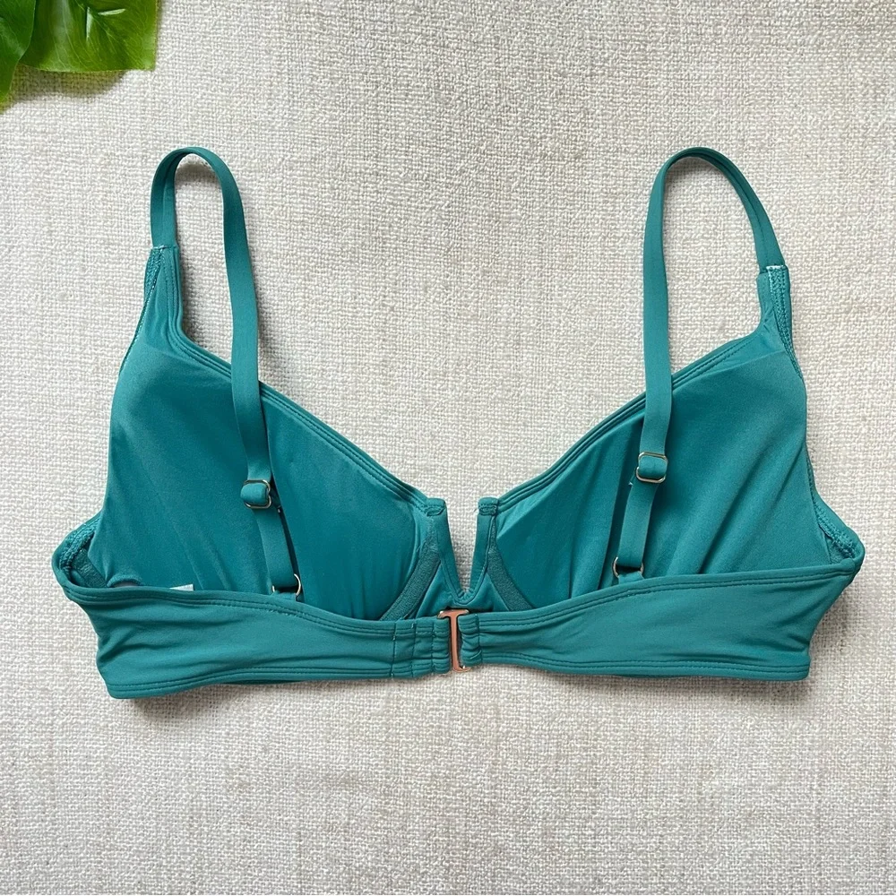 Anne Cole Teal Bikini Top - Picture 2 of 3
